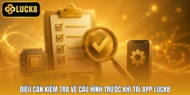 Điều cần kiểm tra về cấu hình trước khi tải app LUCK8