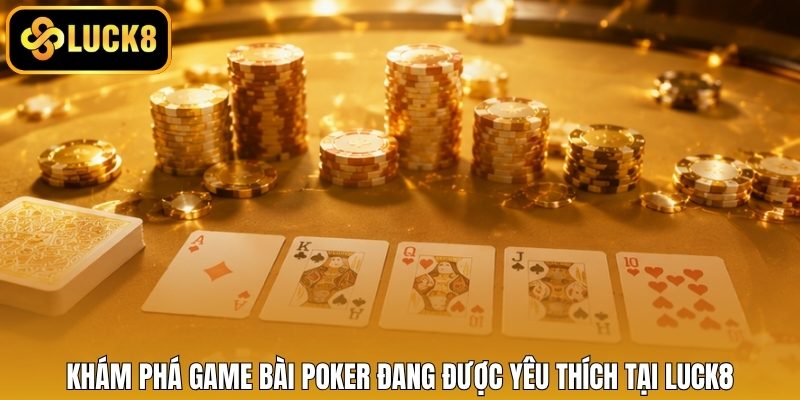 Khám phá game bài Poker đang được yêu thích tại LUCK8