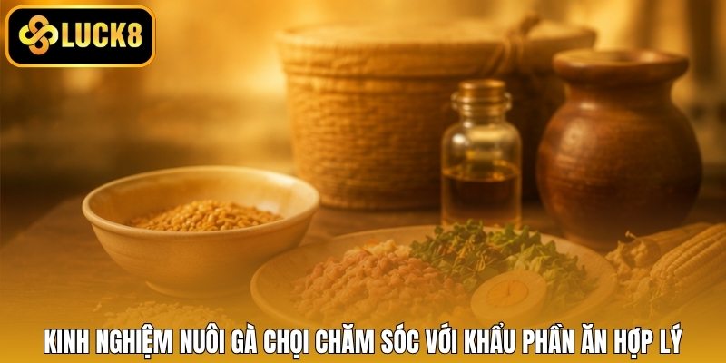 Kinh nghiệm nuôi gà chọi chăm sóc với khẩu phần ăn hợp lý