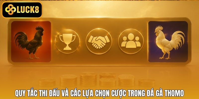 Quy tắc thi đấu và các lựa chọn cược trong đá gà Thomo