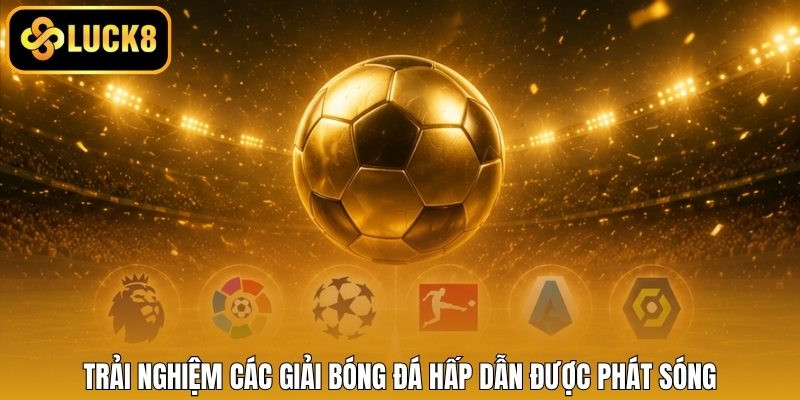 Trải nghiệm các giải bóng đá hấp dẫn được phát sóng