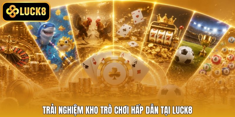 Trải nghiệm kho trò chơi hấp dẫn tại Luck8